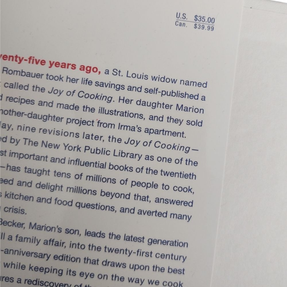 Joy of Cooking COOK BOOK 75th Anniversary Issue HBDJ 1931/2006 - Picture 5 of 5